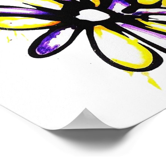 Daisy Canvas Print Poster (Ecke)