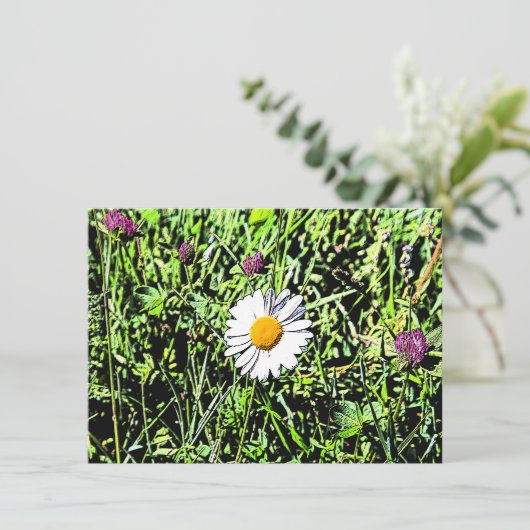Daisy Card (Stehend Vorderseite)