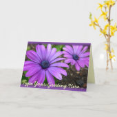 Daisy Card Blue Flowers Custom Grußkarten Karte (Gelbe Blume)