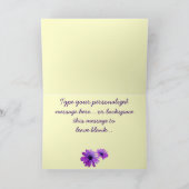 Daisy Card Blue Flowers Custom Grußkarten Karte (Innenseite)