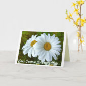 Daisy Card Wild Blume Benutzerdefinierte Grußkarte Karte (Gelbe Blume)