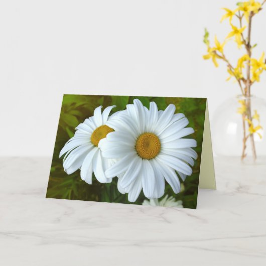 Daisy Card Wild Blume Benutzerdefinierte Grußkarte Karte (Gelbe Blume)