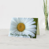 Daisy Card Wild Blume Benutzerdefinierte Grußkarte Karte (Vorderseite)