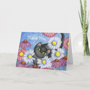 Daisy Cat Danke-Karte Dankeskarte