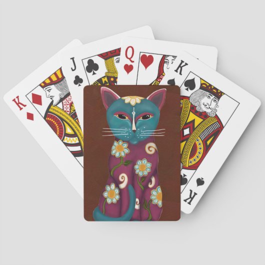 Daisy Cat Playing Card Spielkarten (Rückseite)