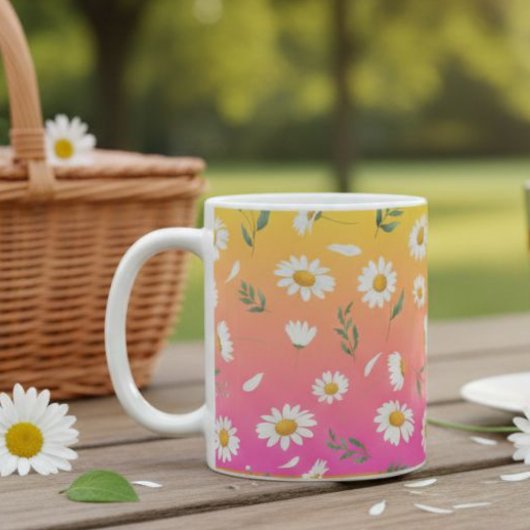 Daisy ceramic mug , Daisy coffee cups  Kaffeetasse