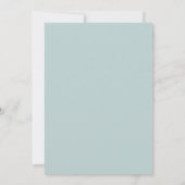 Daisy Chain Blue Pattern Hochzeitseinladung Einladung (Rückseite)