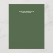 Daisy Chain Greenery Inspirierte Haushaltshochzeit (Rückseite)