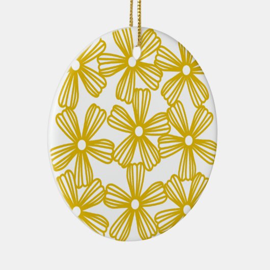 DAISY CHAIN HINTERGRUND KERAMIK ORNAMENT (Rechts)