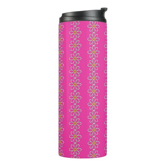 Daisy Chain Hot Pink Thermosbecher (Nach links gedreht)
