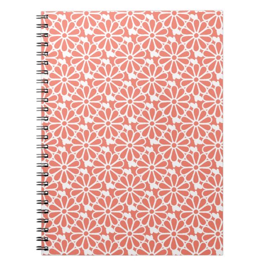 Daisy Chain - Notizbuch (Coral) Notizblock (Vorderseite)