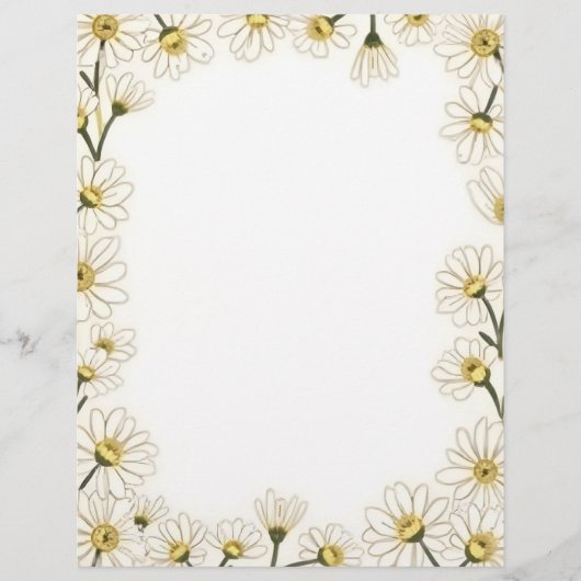 Daisy Chain Stationery Paper Briefbogen (Vorderseite)