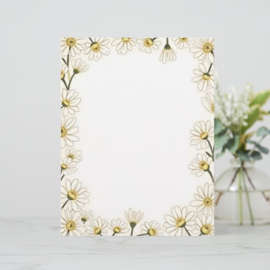 Daisy Chain Stationery Paper Briefbogen (Stehend Vorderseite)