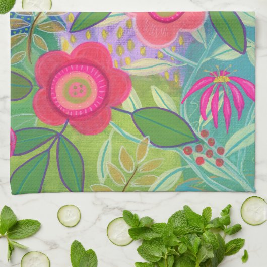 Daisy Chain Teetuch Geschirrtuch (Gefaltet)