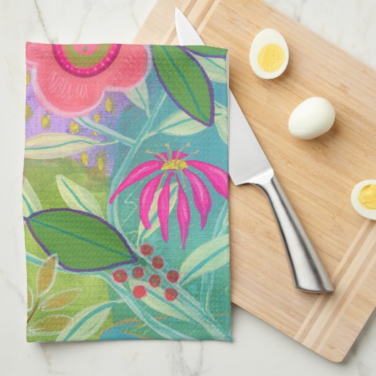 Daisy Chain Teetuch Geschirrtuch (Viertel Falte)