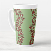 Daisy Chain Wiggly Blume Streifen grün Milchtasse (Linke Ecke)