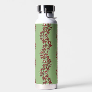 Daisy Chain Wiggly Blume Streifen grün Trinkflasche