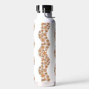 Daisy Chain Wiggly Blume Streifen orange Trinkflasche