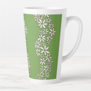 Daisy Chain Wiggly Blume Streifen weiß grün Milchtasse