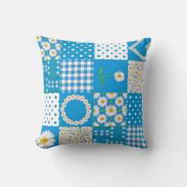 Daisy Chains Imitate Patchwork, Streifen, Polka Do Kissen