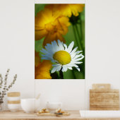 Daisy Chamomile Blume Floral Sunflower Lover Gesch Poster (Küche)