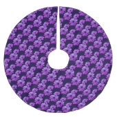 Daisy Christmas Tree Blue Daisy Blume Tree Skirt Polyester Weihnachtsbaumdecke (Vorderseite)