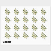 Daisy Cluster Runder Aufkleber (Blatt)