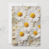 Daisy Collection Vow Renewal Wedding Einladung (Rückseite)