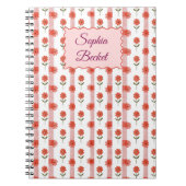 Daisy Coquette Stripes Notepad Notizblock (Vorderseite)