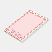 Daisy Coquette Stripes Notepad Post-it Klebezettel (angewinkelt)