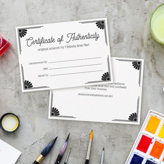 Daisy Corners Liebliches Echtheitszertifikat