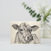 Daisy Cow Grüßkarte Karte (Stehend Vorderseite)