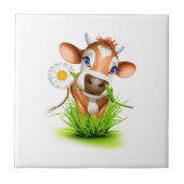 Daisy Cow Tile Fliese (Vorderseite)