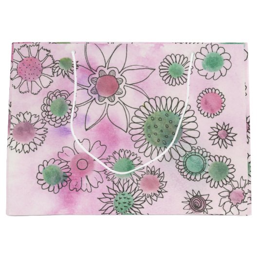 Daisy Crazy Geschenktasche Große Geschenktüte (Vorderseite)