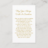 Daisy Cross Memorial Funeral Prayer Card Visitenkarte (Rückseite)