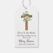 Daisy Cross Memorial Funeral Seed Packet  Geschenkanhänger (Vorderseite)
