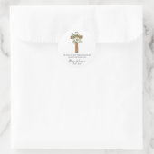 Daisy Cross Memorial Funeral Seed Packet Runder Aufkleber (Tasche)
