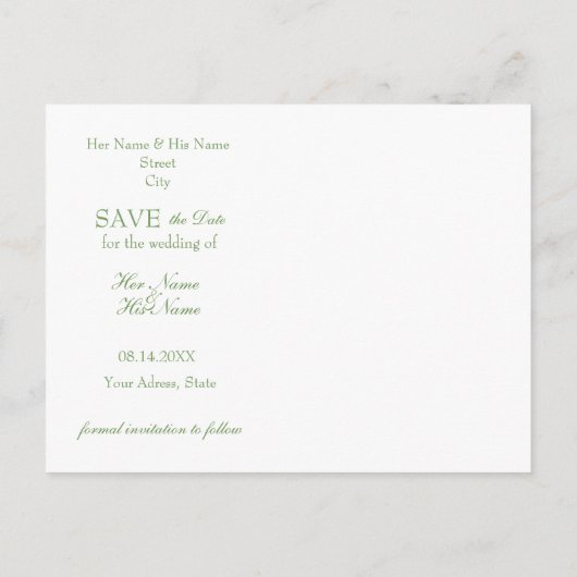 Daisy Daisies Blume Floral Summer Save the Date Ankündigungspostkarte (Rückseite)