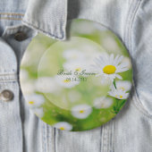 Daisy Daisies Blume Floral Summer Wedding Button (Beispiel)