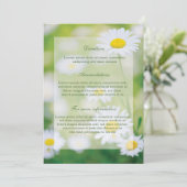 Daisy Daisies Blume Floral Summer Wedding Einladung (Stehend Vorderseite)