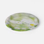 Daisy Daisies Blume Floral Summer Wedding Pappteller (Schrägansicht)