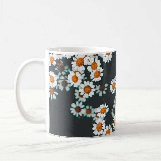 Daisy Daisies Floral Kaffeetasse (Links)