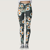Daisy Daisies Floral Leggings (Vorderseite)