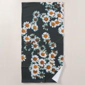 Daisy Daisies Floral Strandtuch (Vorderseite)