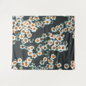 Daisy Daisies Floral Wandteppich (Vorderseite (Horizontal))