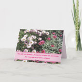 Daisy Daisies Pink Red Blume Vielen Dank Karte (Rückseite)