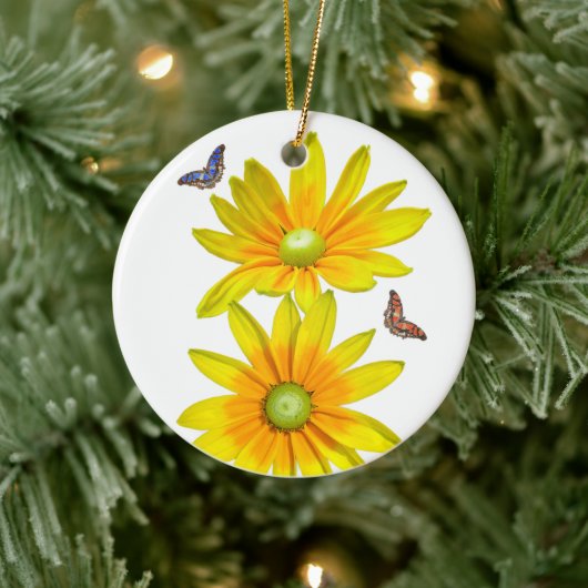 Daisy, Daisy, gib mir deine Antwort.. Keramik Ornament (Baum)