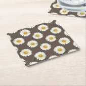 Daisy Daisy Rechteckiger Pappuntersetzer (angewinkelt)