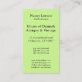 Daisy Damask, SWITCH UP Visitenkarte (Rückseite)