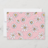 Daisy danke Ihnen Foto Card - Rosa Einladung (Rückseite)